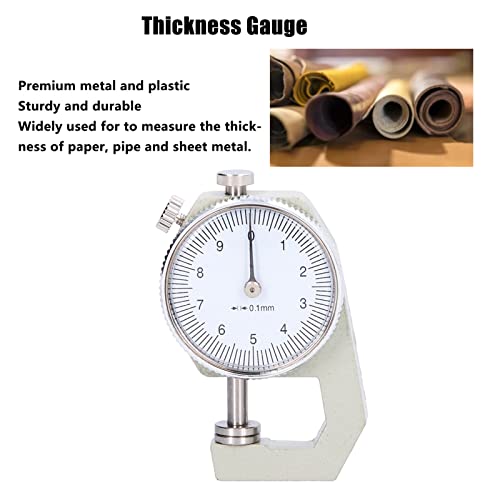 Calibrador de Dial de Grosor 0-10mm, Herramienta de Medición Redonda de Metal y Plástico para Joyería, Cuero y Tableros miniatura 3