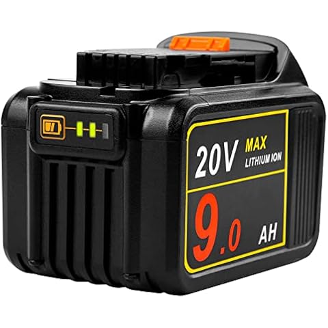 TREE.NB DCB209 20V 9000mAh Battery Replacement for Dewalt N123283 DCB201-2 DCB200 DCB203 DCB204 DCB206 DCB181-XJ DCB181 DCB180 20V DCF/DCD/DCG/DCS Series Cordless Tools with LED Indicator Cover