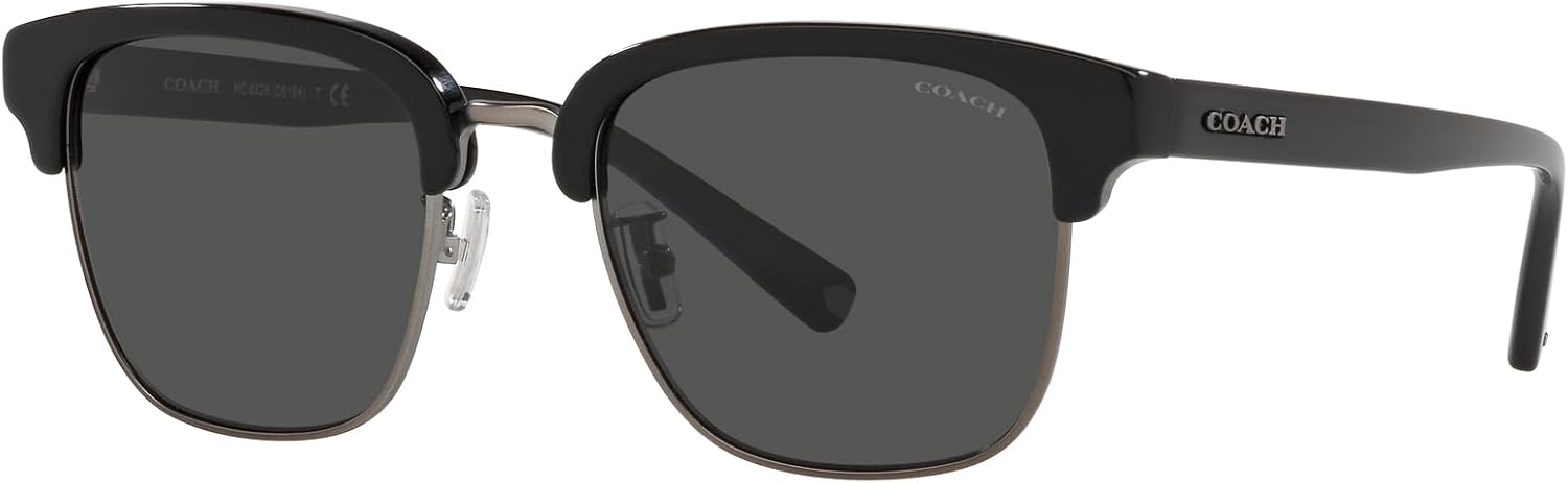 Coach Sunglasses HC 8326 500287 C6194 Black/Gunmetal Dark Gr