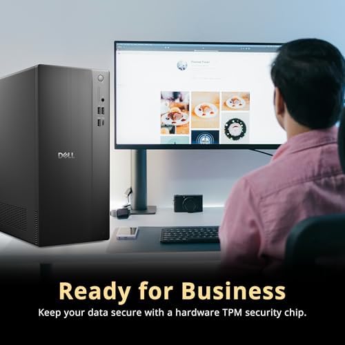 Dell ECT1250 Tower Desktop, Intel Core Ultra 5 225, 16GB DDR5, 512GB SSD, Intel UHD Graphics, Wi-Fi 6, Bluetooth, Wired Keyboard & Mouse, Windows 11, Black(Renewed) - 5