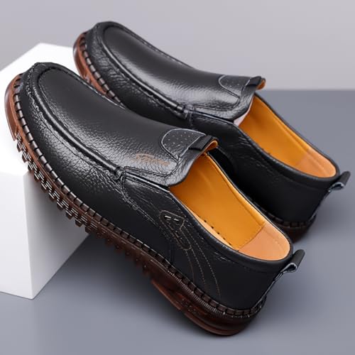 Men's Leather Loafers - Slip - On Moccasins & Penny Loafers Style, Breathable, Lightweight for Driving, Walking & Casual Use2