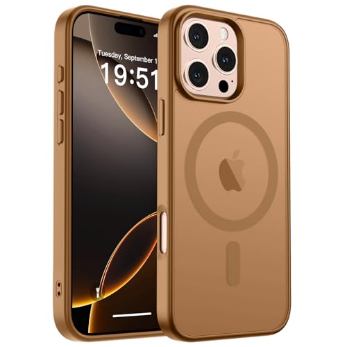 zapica Magnetic for iPhone 16 Pro Max Case, Brown