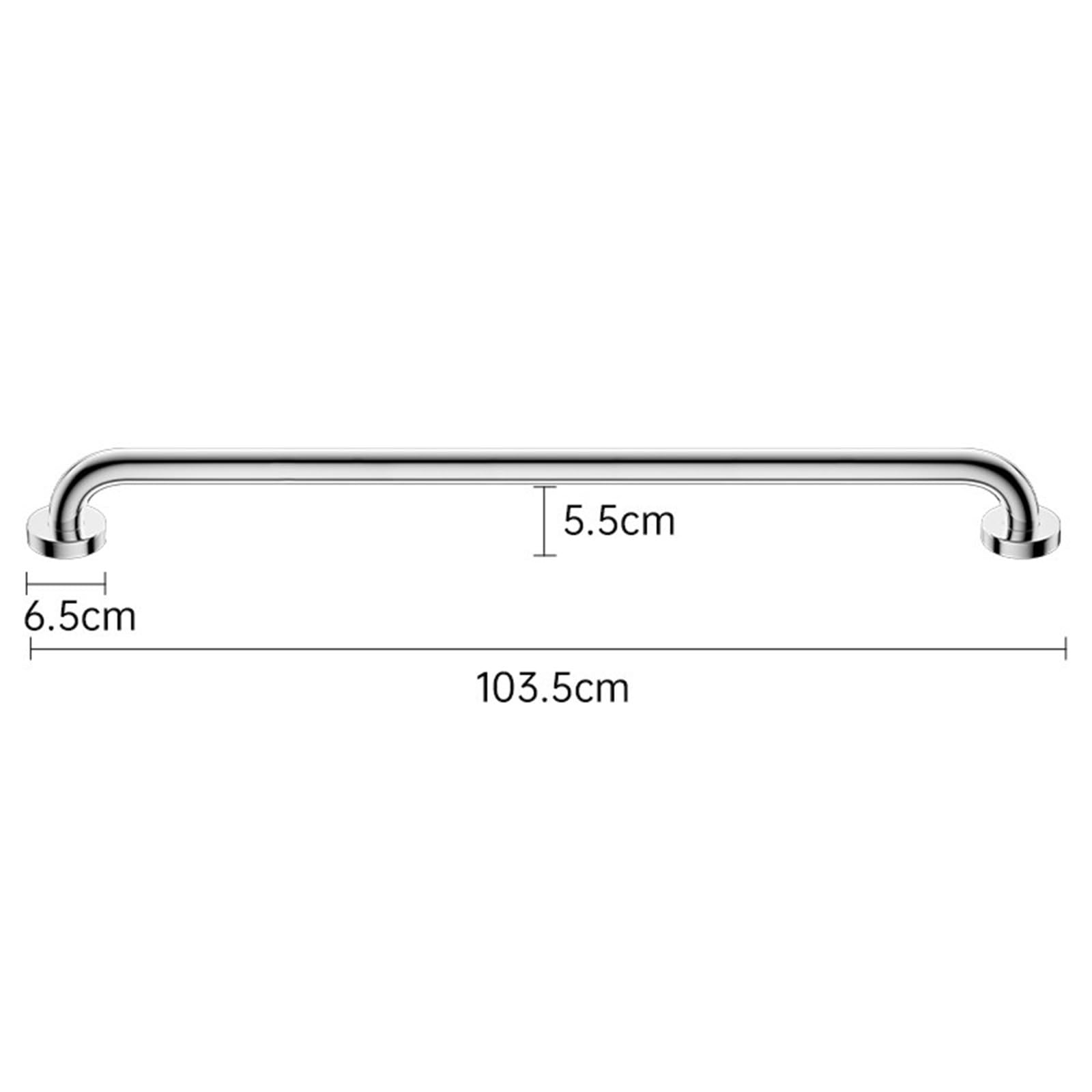 Maniglione Doccia di Sicurezza Per Bagno In Acciaio Inox, Maniglione Bagno Commerciali, Kit Corrimano per Scale con Maniglia, 440 Libbre, for Disabili Anziani(100cm)