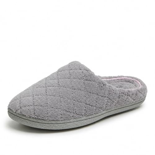 Dearfoams Women's Leslie Washable Memory Foam Terry Clog wit...