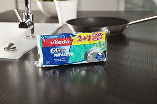 Vileda Glitzi PurActive voor gevoelige oppervlakken in 1 voorraadverpakking (1 x 3 stuks) - Image 6