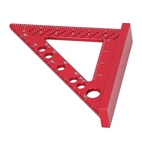 Escuadra carpintero 90° medidor ángulos de aluminio miniatura 6