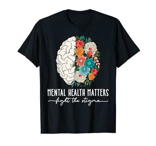 Groovy Mental Health Matters Human Brain Illness Sensibilisation à la maladie cérébrale T-Shirt