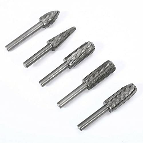 Set de 5 fresas rotativas de carburo para metal y madera miniatura 4
