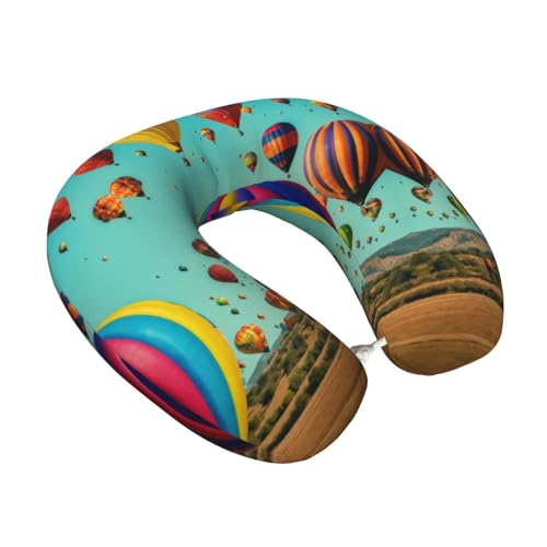 Almohada de viaje de espuma viscoelástica negra miniatura 2