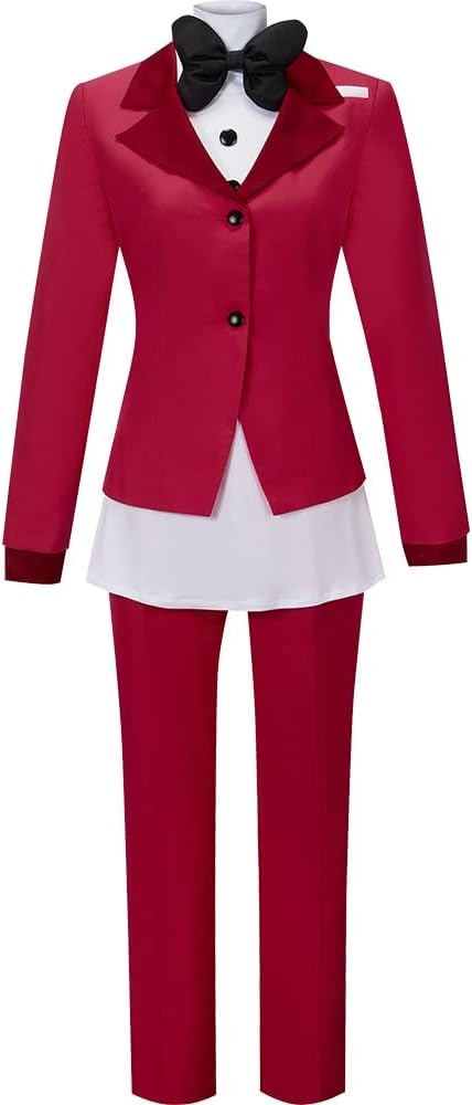 size XXL) Charlie Cosplay Cosplay Angel Dust Cosplay Anime Cosplay Charlie Cosplay Costume Halloween Outfit Red XX-Large