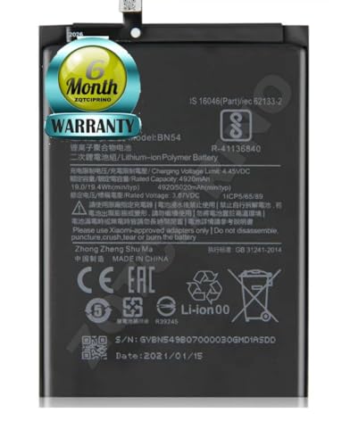 Image of Original BN54 Battery for Redmi Note 9 Note 10x 4G / 10X 5G / 10x pro 5G / Battery with 6 Month Warranty**** (CC298)