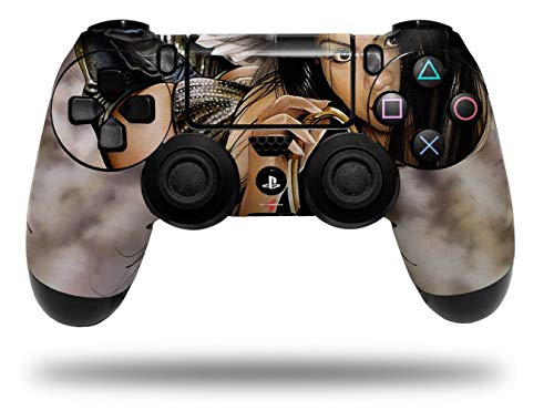 WraptorSkinz Skin Compatible with Sony PS4 Dualshock Controller PlayStation 4 Original Slim and Pro Broken Halo (Controller NOT Included)