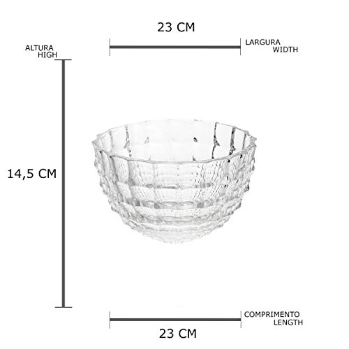 Fruteira de Cristal Wolff Transparente