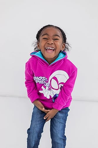 Marvel Spidey and His Amazing Friends Hooded Sweatshirt Magenta 6 - image 3