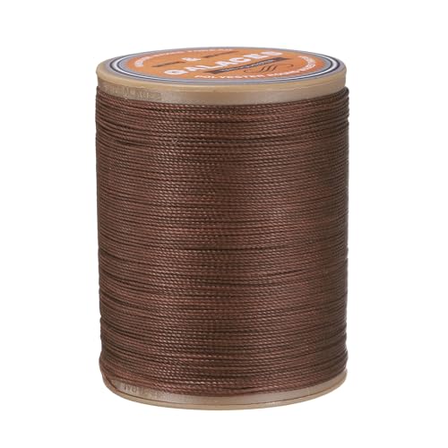 Hilo encerado para cuero 0.45 mm 200 m color chocolate miniatura 1