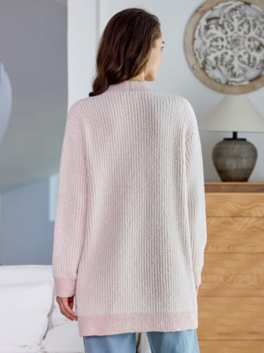 Image of Snuggle Sac Cardigan Sweaters for Women with Pocket Trendy Casual Long Sleeve Tops Open Front Fall Winter Coats