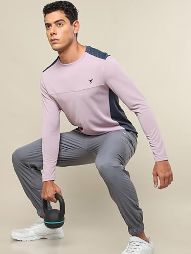 Image of TECHNOSPORT Men Polyester Slim Fit T-Shirt - (P725 P) Pack of 1