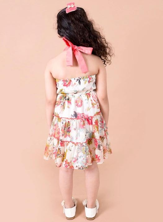 Image of Pspeaches Girl's Chiffon Knee-Length Dress