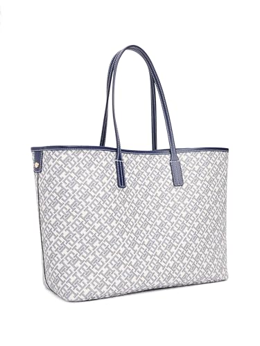 Bolso Tote de cuero con monograma para mujer miniatura 5