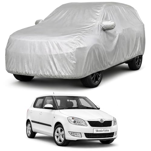 Image of Autofact Car Body Cover Compatible with Fabia | Custom Fit Car Cover | 100% Water-Resistant| Triple-Stitched Lightweight Fabric | Dustproof | Indoor & Outdoor Use | Elastic Bottom