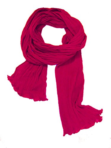 itendance Chèche Écharpe Homme Femme - coton Foulard (Fushia)