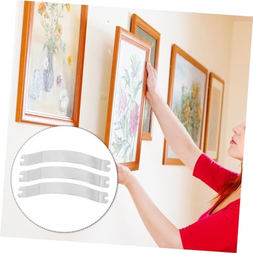 Image of HAPINARY 50pcs Invisible Corner Brackets for Picture Frames Spring Clips for Backing Framing Tools for Photos Drawings and Posters Smooth Wear-Resistant Clips