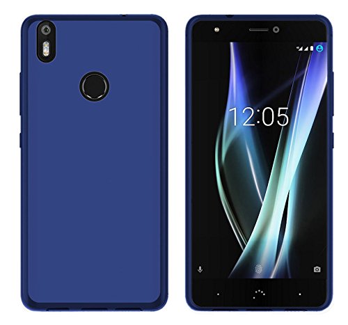 TBOC® Custodia Gel TPU Blu per bq Aquaris X Pro