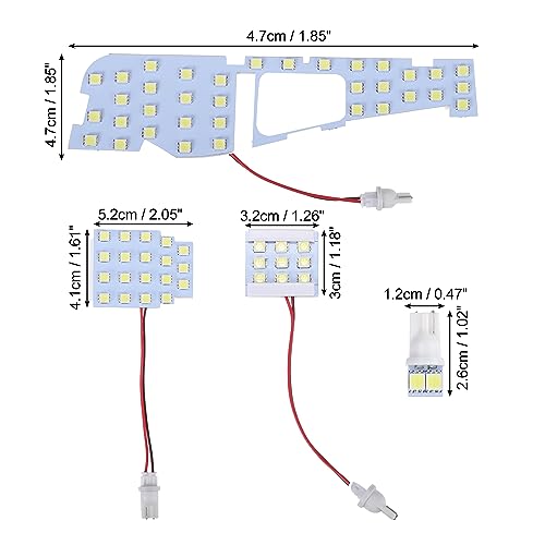 Set 10 Lámparas LED 5050SMD 6000K Interior Toyota Alphard miniatura 4