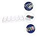 Gogogmee 1Pc Poker Chips Organizer Case Transparent Storage Box for Easy Classification and Accessibility Snap Design for Tidy Desktop and Convenient