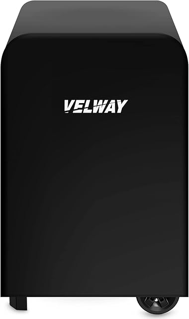 Velway Gas Grill Cover Barbecue Cover Waterproof Heavy Duty 210D Oxford Fabric Outdoor BBQ Cover UV protection Dust-Proof Windproof Weatherproof Durable with Storage Bag Black 76x66x110cm