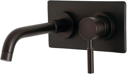 Kingston Brass KS8115DL Grifo de baño Concord, alcance de boquilla de 8 pulgadas, bronce aceitado