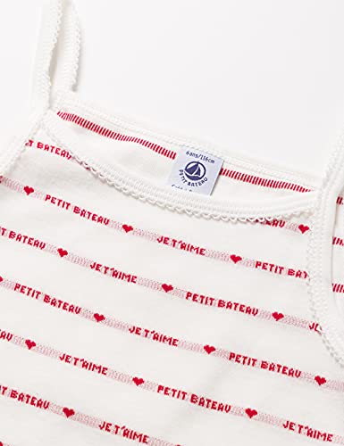 Petit Bateau "Je T'Aime Girls' Strappy Tops - 2-Pack Style A00MG Sizes 2-18 Years3
