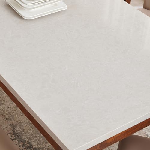 Image of Home Centre | Giza Composite Marble Top 6-Seater Dining Table | Dining Set for Home | Grey | 1 Year Warranty