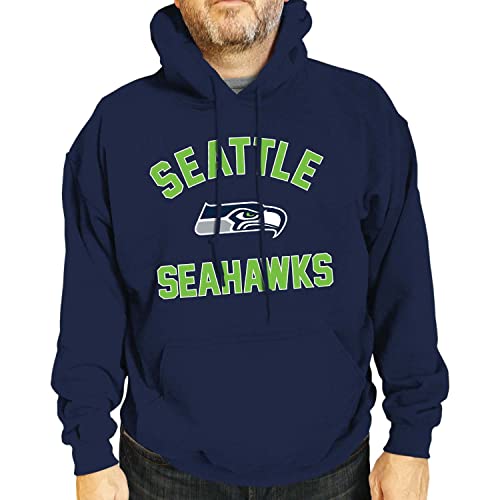 Image of Team Fan Apparel NFL Gameday Hoodie Pullover Sweatshirt for Men and Women | Officially licensed NFL Gameday fleece pullover - kangaroo pocket, ribbed cuffs, drawstring hood, unisex fit