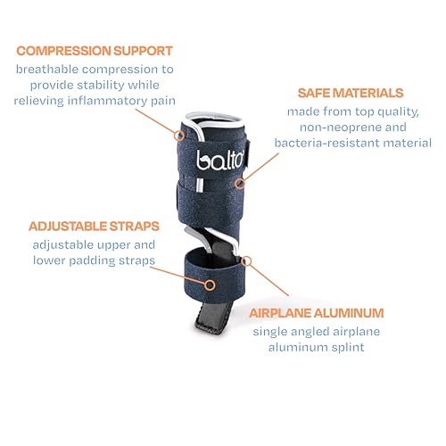 Image of Balto Splint Carpal /Tarsal Brace- Hyperextension Dog Brace with Aluminum Splint - Supports Fractures and Sprains - Front Leg Support (Medium)