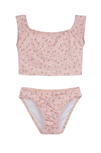 Image of Gottex Kids Ditsy Dream Off Shoulder Cap Sleeve Swim Set Chlorine Fade Resistant and Built-in UPF UV 50+ Protection
