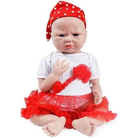 Windsleeping 20 inch Full Body Silicone Reborn Baby Doll Girl Real Weighted Solid Liquid Silicone Body Collections Dolls Cover