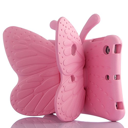 Feitenn Ipad 8Th Generation Case For Kids 10.2 Inch 2020/2019, Shockproof Kickstand Butterfly Cover Non-Toxic Eva Foam Wings Kid-Proof Rugged Bumper Boy Girl Gift For Ipad 7Th 8Th Gen 10.2'' - Pink #TOP1