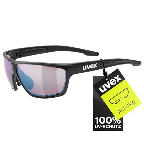 uvex sportstyle 706 CV - Sportbrille für Damen und Herren - 100% UVA-, B, C Schutz - kontraststeigernd - black matt - one size