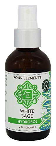 White Sage Hydrosol Four Elements Organic Herbals 4 oz Spray