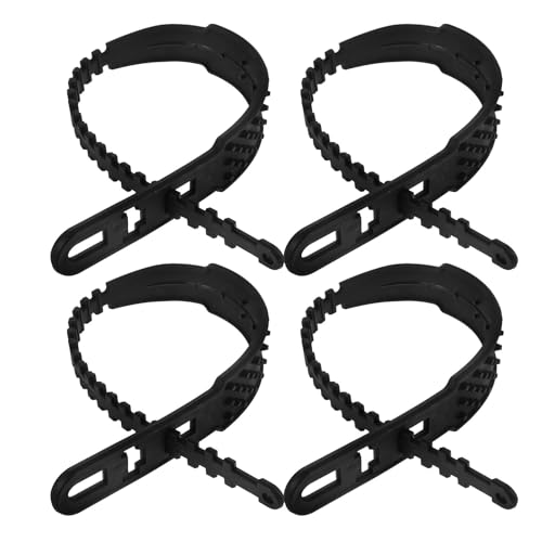 jojofuny Chaînes pour Pneus Moto 4 Pièces en Nylon Noir Antidérapantes et Résistantes à L'usure pour Neige et Glace Hiver