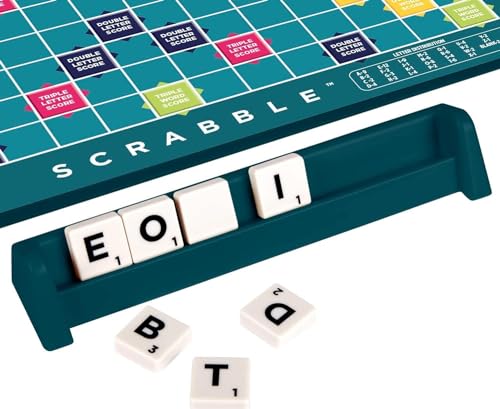 Image of Scrabble Board Game, Word, Letters Game for All Ages (Multicolour),Pack of 1 (Classic)