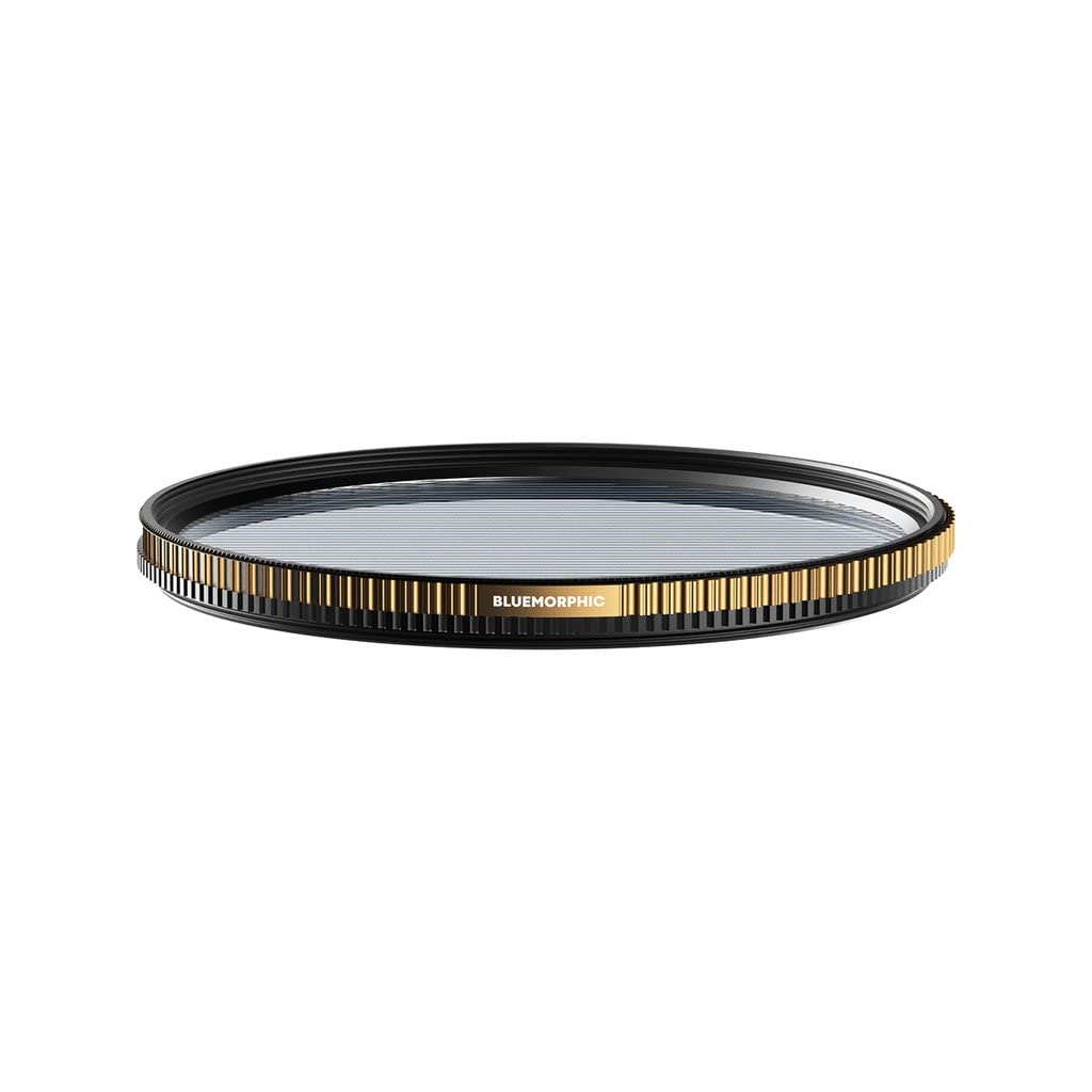 PolarPro - QuartzLine FX - BlueMorphic - Filter - 82mm - Schlierenfilter - anamorphotischer Schliereneffekt - Messingrahmen - Kratzfeste/ölabweisende/hydrophobe Beschichtung