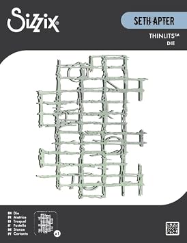Sizzix Thinlits Die, Gridiron by Seth Apter, 1 Cutting Die