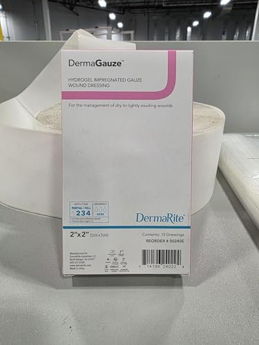 DermaGauze Hydrogel Wound Dressing 2 x 2" Square Impregnated Hydrogel / Gauze 00240E 15 Ct miniatura 5