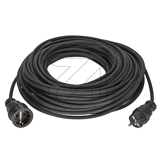 Cable alargador * Varios modelos y ámbitos de aplicación * (40 m, negro Schuko IP44)