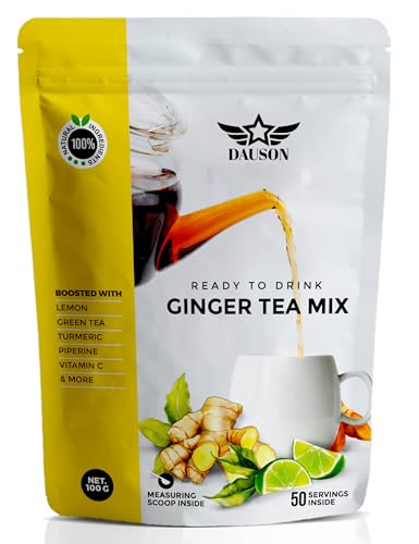 Ginger Turmeric Herbal Tea Mix – 50 Servings - Refreshing
