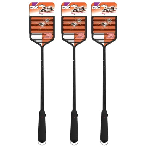 ACTO Tapette Électrique Anti-Insectes - Lot de 3 | Efficacité Immédiate