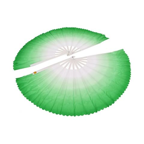 Abánico Doble ShenLong Estilo Mulan - Verde Cover