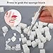 150pcs Soft Nail Sponges for Ombre, with 1 Grabbing Pen & 1 Mixing Spoon Manicure Nail Art Tools and Accessories Supplies for Home DIY & Salon Use